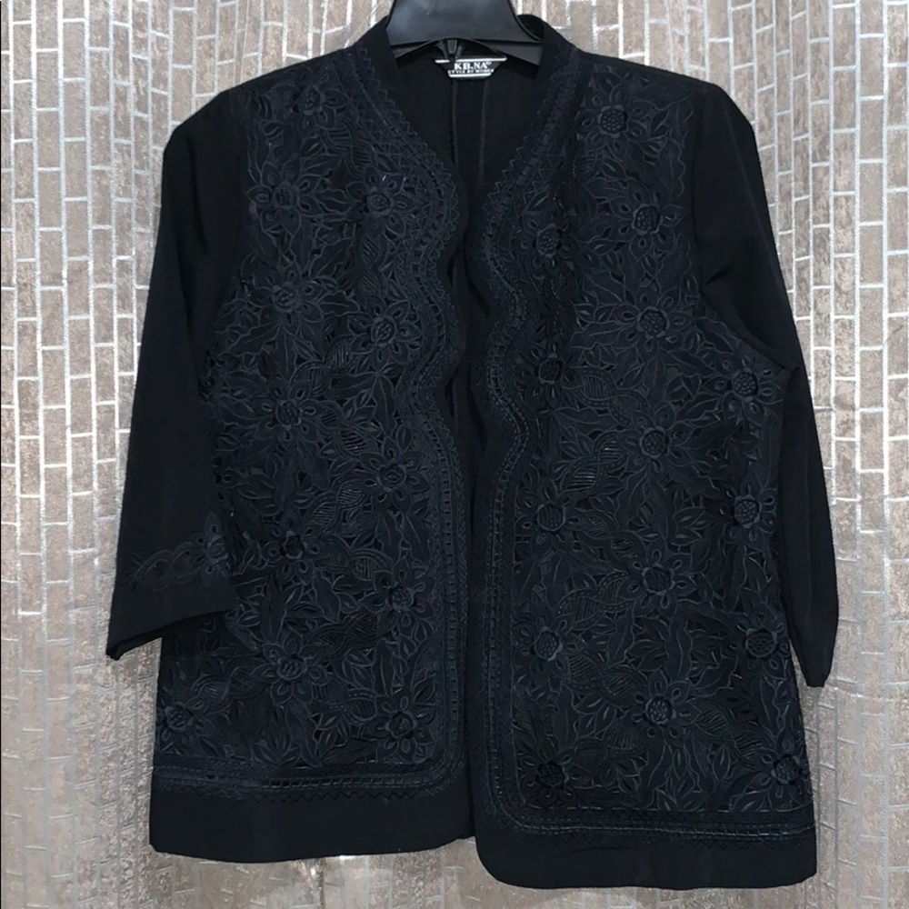 Black Lace Blazer